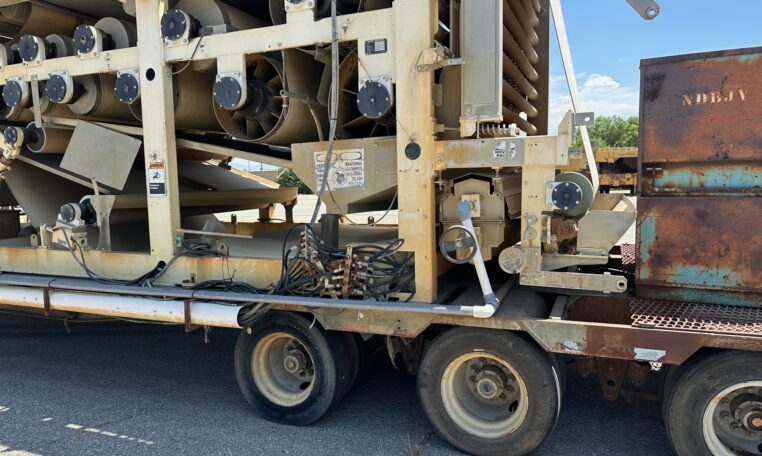 Bellmer Winkelpresse 3F 2.2M Belt Filter Press Trailer For Sale