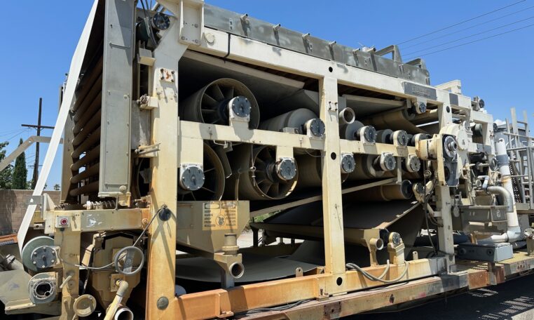 Bellmer Winkelpresse 3F 2.2M Belt Filter Press Trailer For Sale