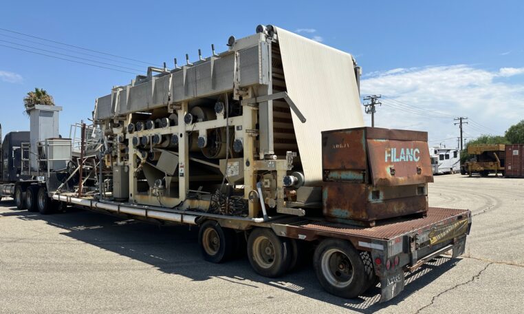 Bellmer Winkelpresse 3F 2.2M Belt Filter Press Trailer For Sale